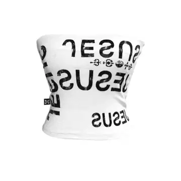 KIMYO:키묘 테트리스 텍스트 탱크 탑 화이트