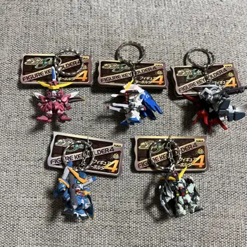 건담 시드 피규어 키링 4종 세트 5개