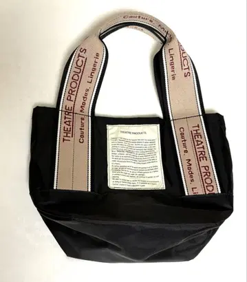 THEATRE PRODUCTS 로고 핸들 나일론 토트백 블랙