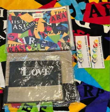 아라시 THISIS ARASHI 클러치백 이어지는 연필 LOVE 파우치