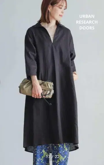 어반 리서치 도어스 린넨 코튼 스키퍼 원피스 (양쪽 사이드 포켓)