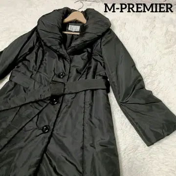 새상품급 M-PREMIER COUTURE 숄카라 다운 코트 블랙
