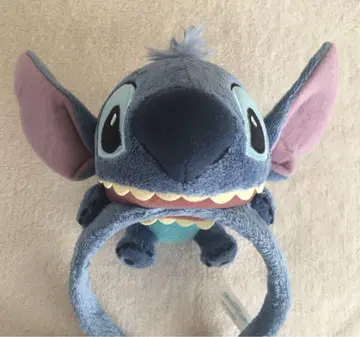 스티치 봉제 인형 머리띠 Disney