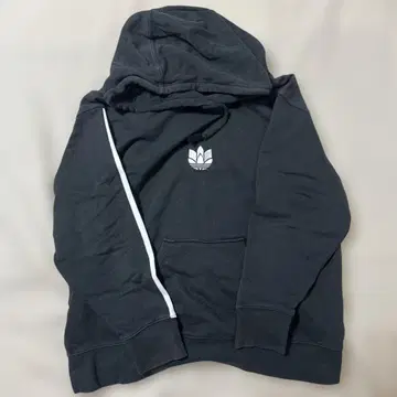 adidas 블랙 후드티 트레포일 로고