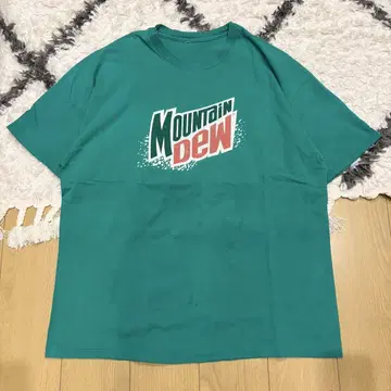 구제 의류 90s 마운틴듀 반팔 프린트T셔츠 싱글 스티치 기업 상품