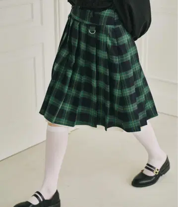 idem 이데 layered medium pleats skirt