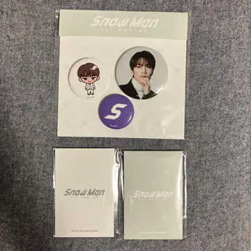 SnowMan 1st POP-UP 한국 후카사와 타츠야 포토 카드 캔뱃지