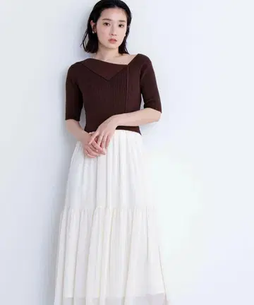 내추럴 뷰티 베이직 아지메 칼라 도킹 원피스