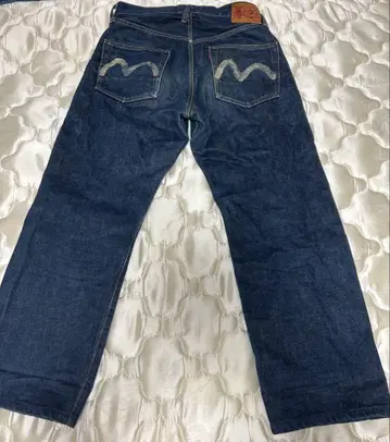 90s EVISU 올드 빨간색 탭 Lot2501XX 데님
