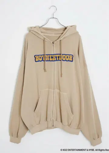 BOYNEXTDOOR 위고 콜라보 후드티 베이지