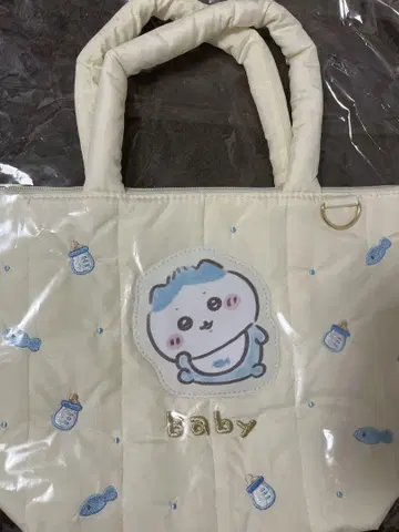 Chiikawababy 퀼팅 토트백 하치와레