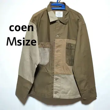 coen 패치워크 밀리터리 자켓 남성용 아우터 블루종 겉옷 M