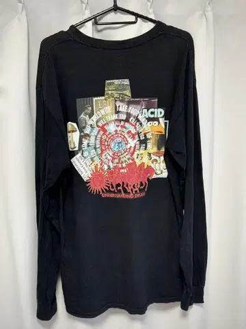 HUF WORLDWIDE 롱T LSD 사이키 디자인