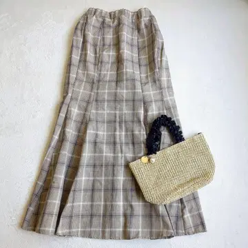 그레일 GRL 체크 머메이드 스커트 [ fo1502 ] 걸리시 양산 M