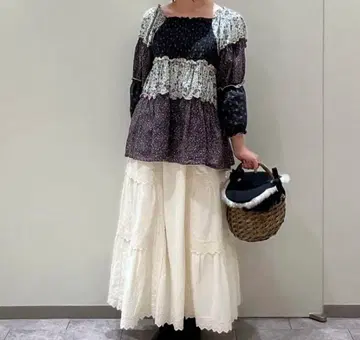 SM2 꽃무늬 패치워크 블라우스