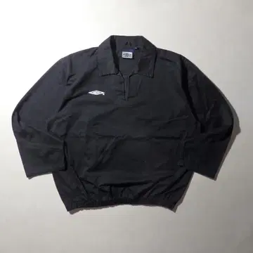 레어 90s UMBRO 엄브로 세로 로고 드릴 탑 XL 블랙 빈티지