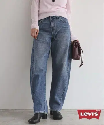 Levi's SLOBE 별주 BAGGY DAD BARREL 데님 팬츠