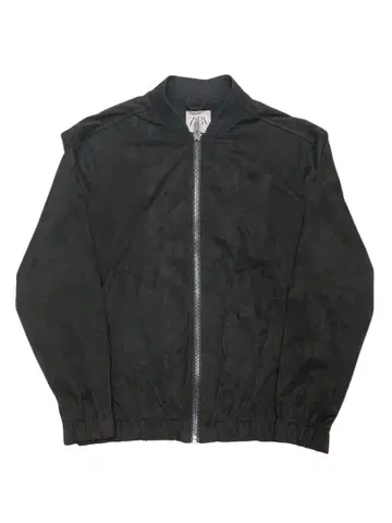 새상품급 ZARA 자라 블랙 스웨이드풍 집업 자켓 블랙