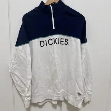 Dickies 하프 지퍼 트레이닝복 M 네이비/화이트