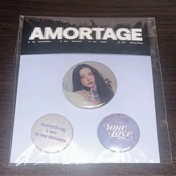 [ 미개봉 새상품! ] 지수 AMORTAGE 캔뱃지_YOUR LOVE