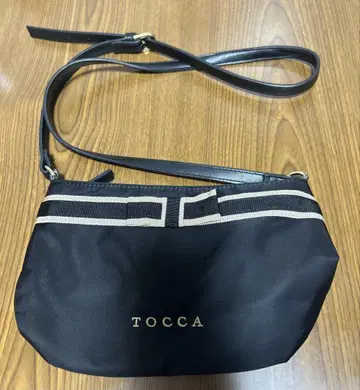 tocca 숄더백 나일론 미니백 리본 바이컬러 블랙