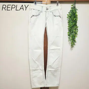 WEARE REPLAY 위아 리플레이 데님 청바지 팬츠 스터드