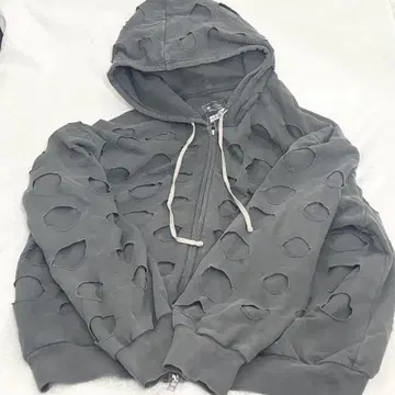 LHP Danke schon 지퍼 후드티 그레이
