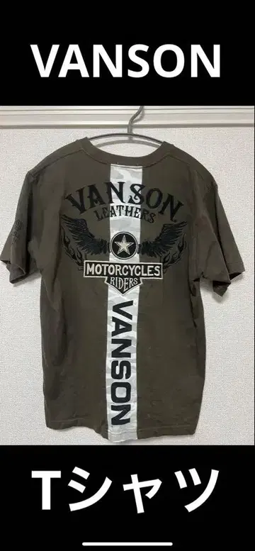 VANSON 반팔T셔츠 카키M 사이즈