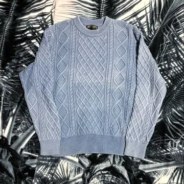 90s 00s 빈티지 SUGAR CANE 인디고 염색 케이블 니트