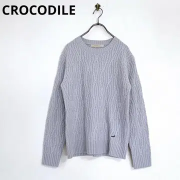 [ CROCODILE ] 크로커다일(M) 긴팔 니트 스웨터 케이블 짜임