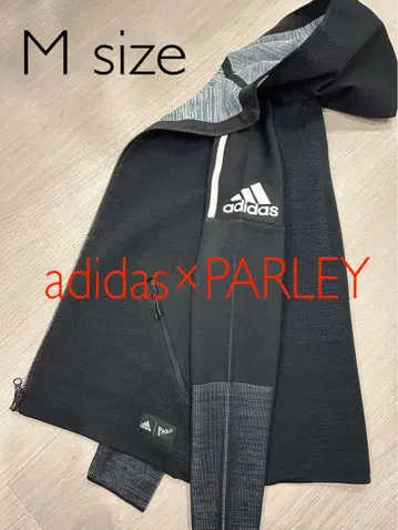 adidas PARLEY 니트 후드티 블랙 M 사이즈