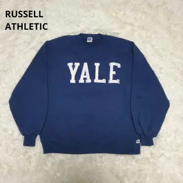 90s USA제 러셀 애슬레틱 YALE 맨투맨 네이비 L