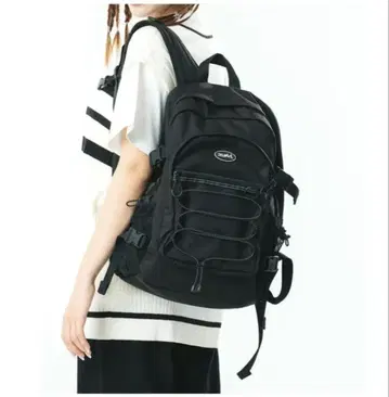 X-girl BUNGEE CORD BACKPACK 백팩 블랙