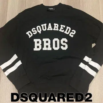 DSQUARED2 디스퀘어드 블랙 긴팔 티셔츠