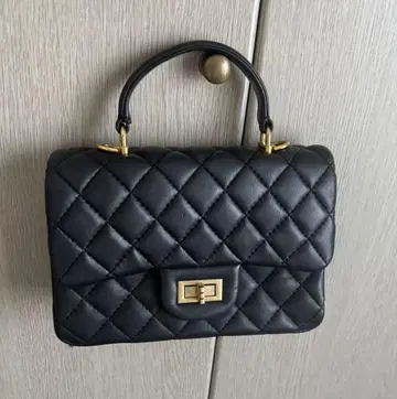 Herbette 퀼팅 체인백 엘베 블랙