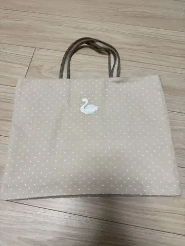 bojji 물새 자수 베이지 토트백