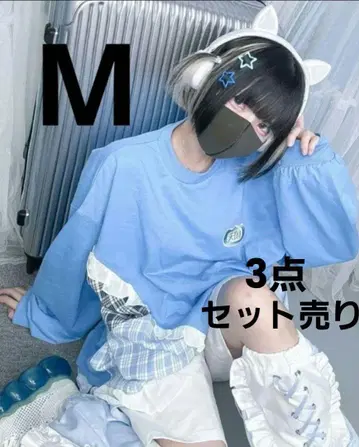[ 새상품 ] 누타. 세트 판매 풀오버 하프 팬츠 레그 커버 천사계 패션
