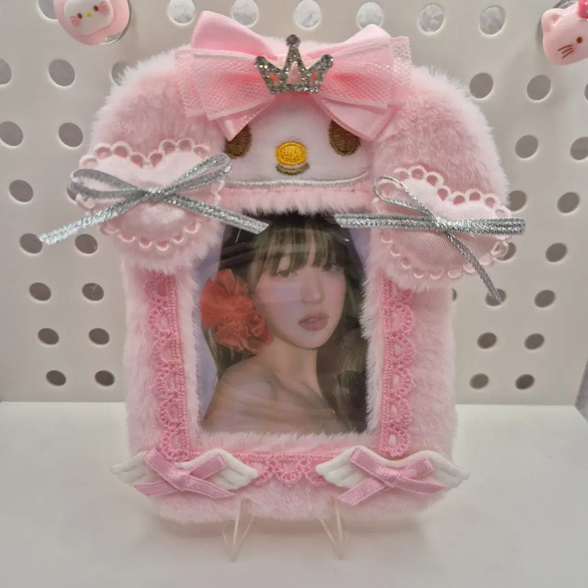 Mamel toploader, boa fur toploader, handmade toploader, My Melody toploader