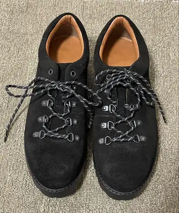 새상품 GU 리얼 가죽 트레킹 슈즈 블랙 사이즈 27.0cm