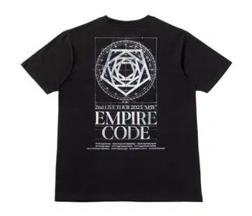 [ MA55IVE ] M5V EMPIRE CODE 블랙 T셔츠