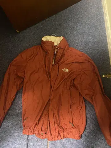 The North Face 나일론 자켓 빨간색 오렌지