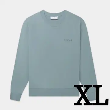 BALR. 보라 스웨트 XL 트레이닝복 블루 코튼 크루넥
