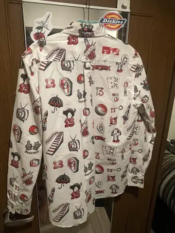 soft machine 프린트 패턴 긴팔 셔츠 L