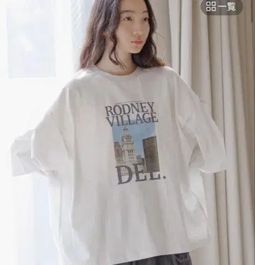 니코앤드 백 패브릭 시티 사진 T셔츠 오트밀