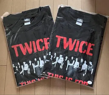 TWICE 2장 T셔츠 ENEMY L 사이즈 새상품 T-SHIRT
