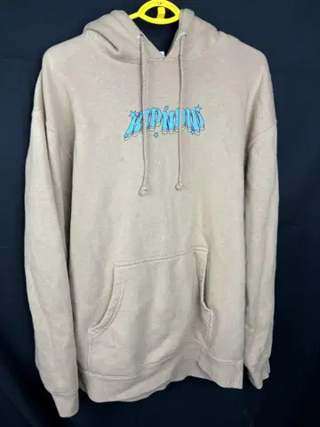 RIPNDIP 베이지 그래픽 후드티 M