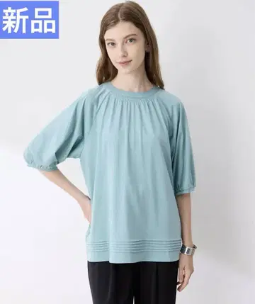 루소크 홀리데이 밑단 핀턱 풀오버 [ 접촉 냉감 ]