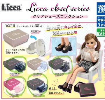 Licca 클로젯 클리어 슈즈 컬렉션 4켤레 세트