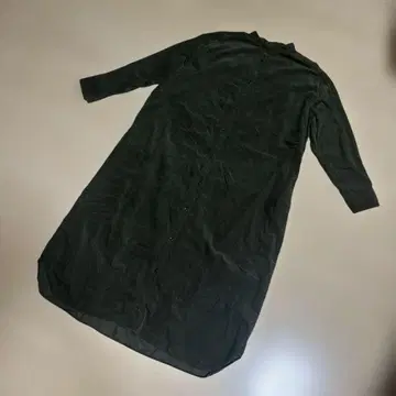 프레임워크 코튼 100% 코듀로이 긴팔 셔츠 원피스 짙은 녹색