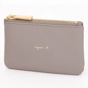 agnes b. AW11F-08 지퍼 달린 키케이스 그레이지